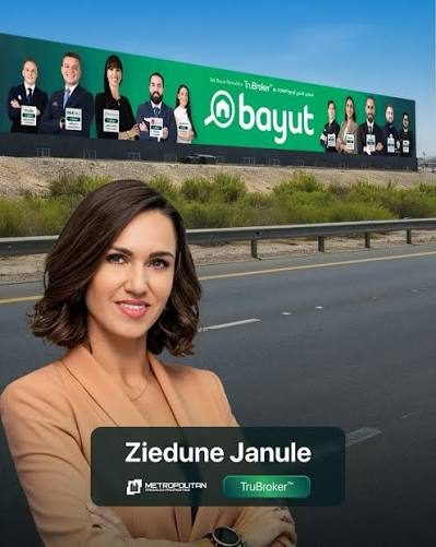 Žiedūnė Janulė в рекламной кампании Bayut TruBroker
